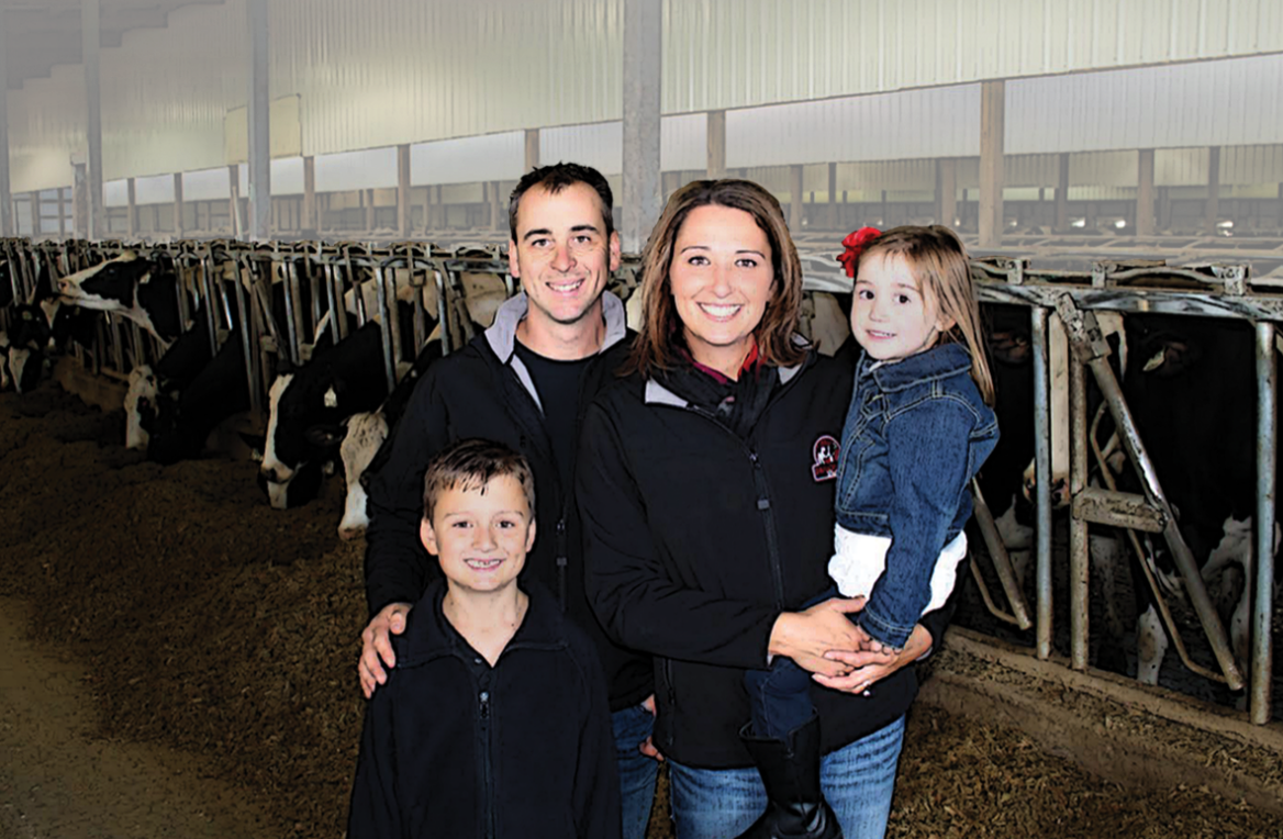 Jauquet family photo from Jauquet's Hillview Dairy