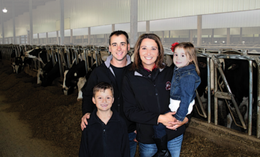 Jauquet family photo from Jauquet's Hillview Dairy